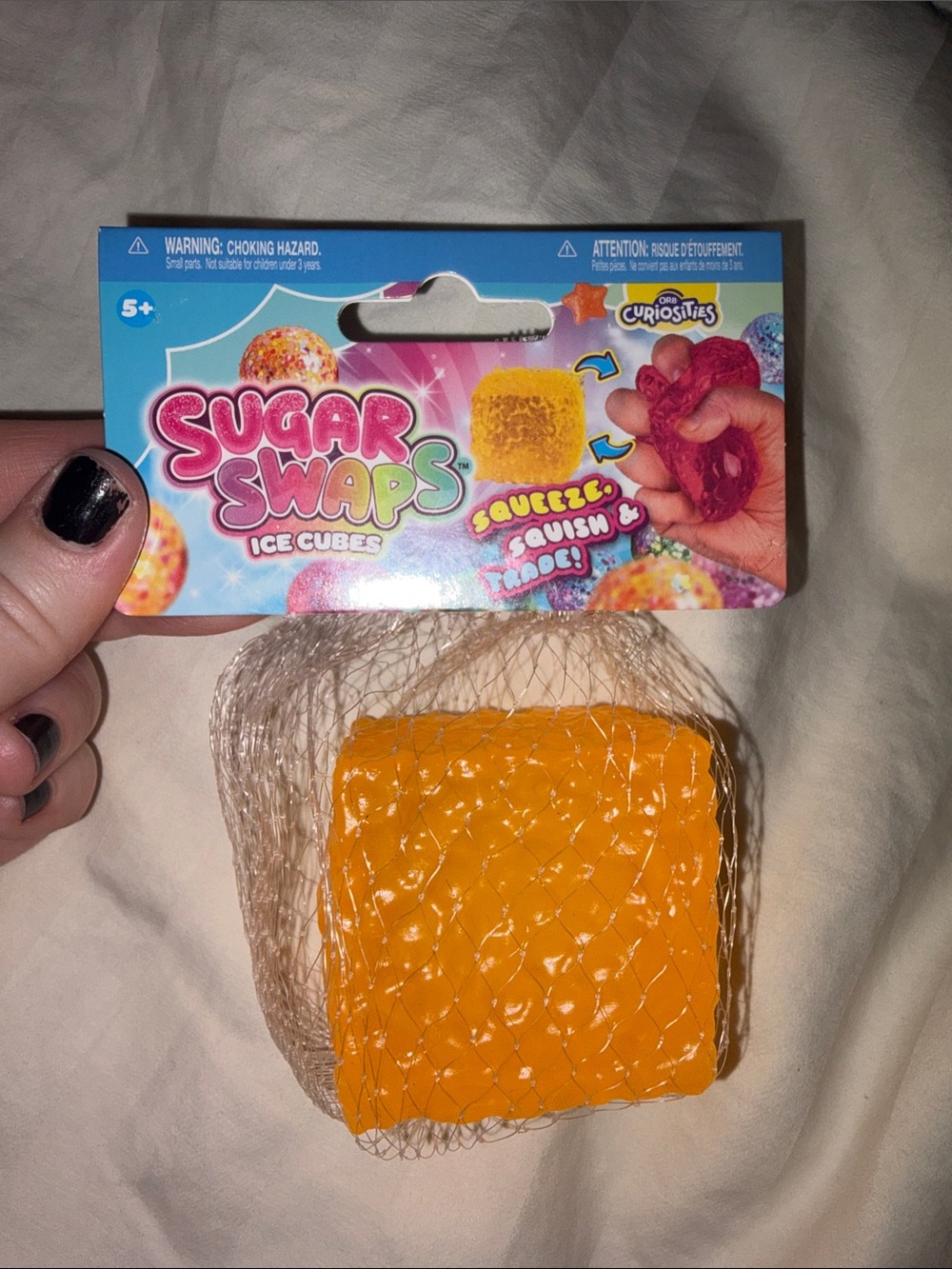 Brand New Sugar Swaps Orange Ice Cube Squishy🔥